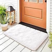 Vista 22 de Noahas Alfombras Esponjosas de Arcoíris para Dormitorio de Niñas, 2x4 Alfombra Peluda Rosa para Cuarto de Niños, Alfombras de Área Peludas para Sala