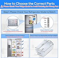 Vista 4 de DA97-12650A Door Shelf Bin Only for Right Side Samsung Refrigerator Door Shelf Replacement for Samsung RF263BEAESR RF261BEAESR RF260BEAESR Door Bin