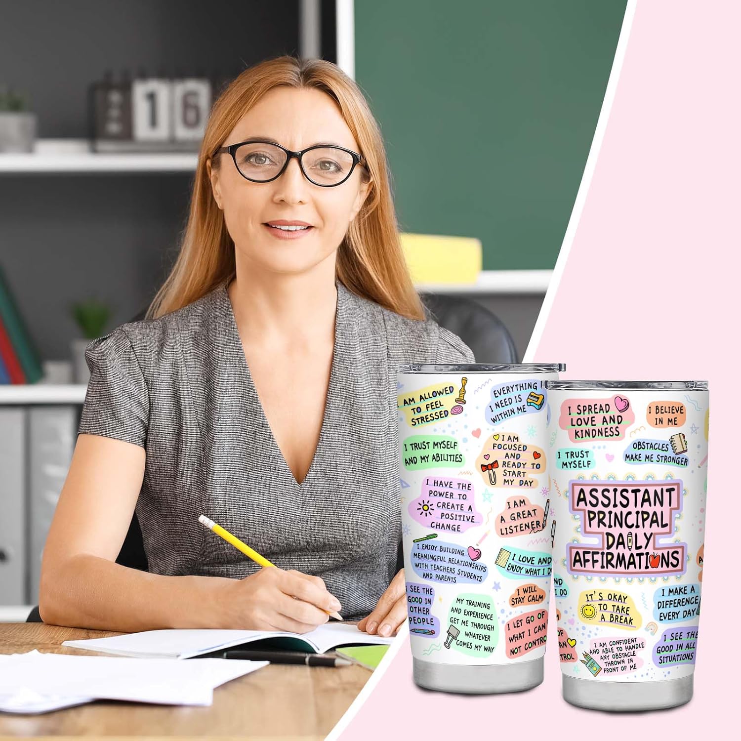 Assistant Principal Gifts, Assistant Principal Tumbler 20oz, Assistant Principal Gifts for Women, Assistant principal Appreciation gifts, New Assistant Principal Gift Thanksgiving - Image 2