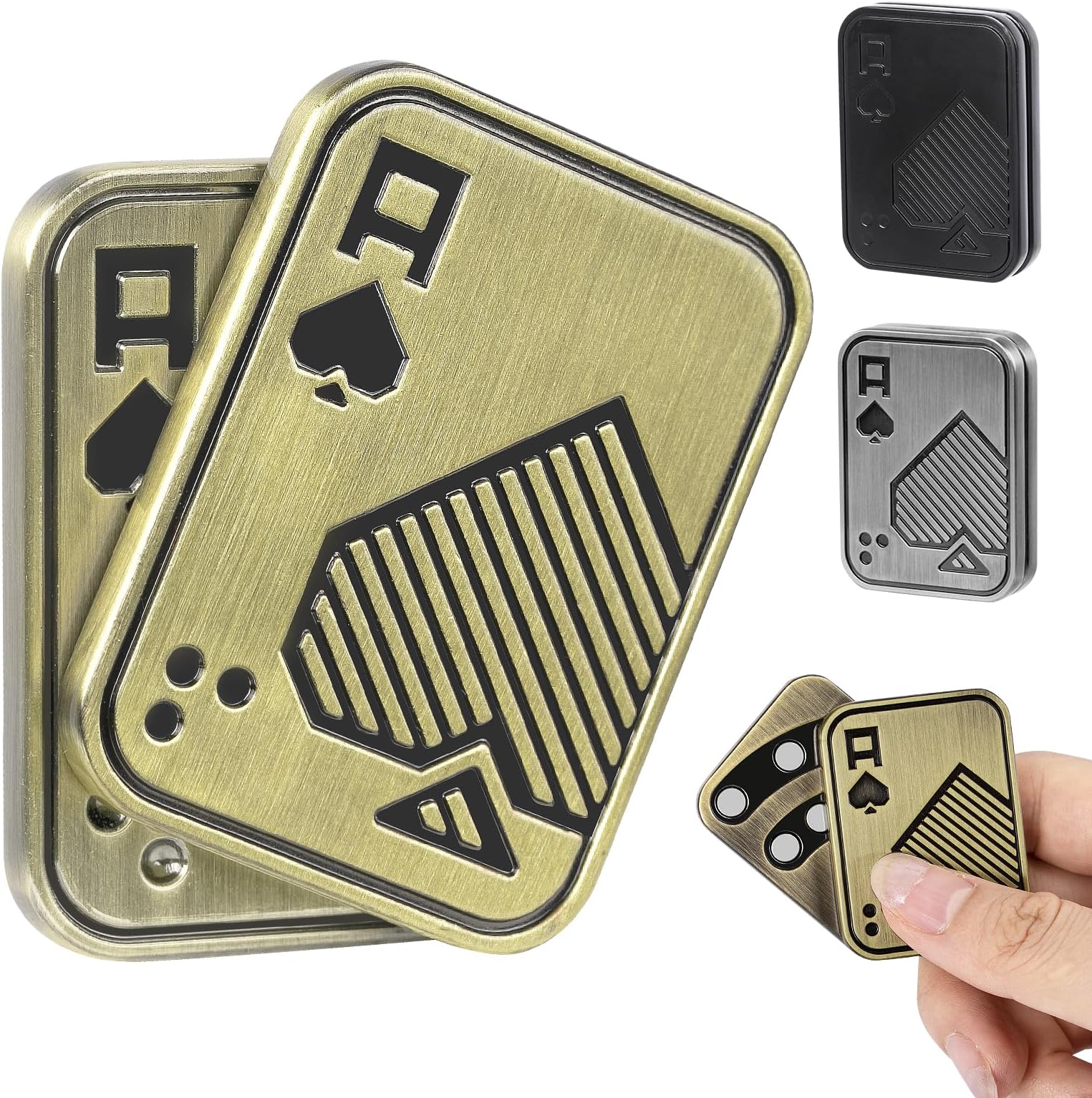 ITOKEY Fidget Toys Adults, Metal Magnetic Fidget Slider, EDC Poker Fidget