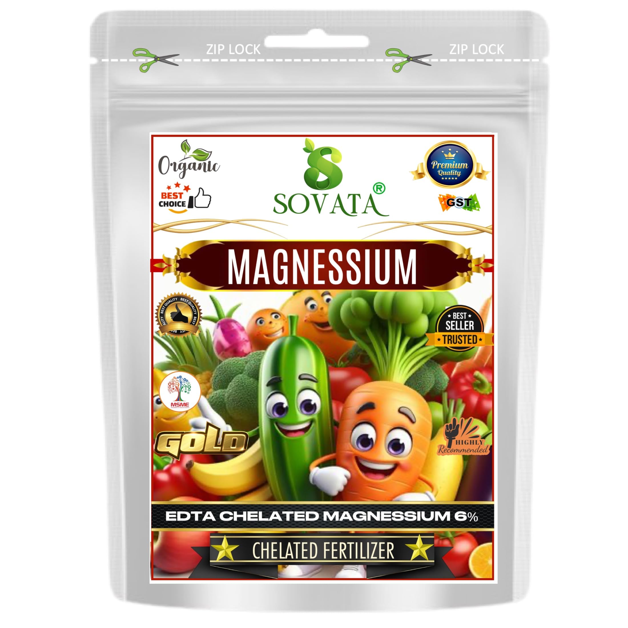 Chelated Magnesium (Magnesium Mg 6% EDTA Chelated), Powerful Essential Organic Fertilizer for Fast Growth of All Plants. (400 gm)-image-35