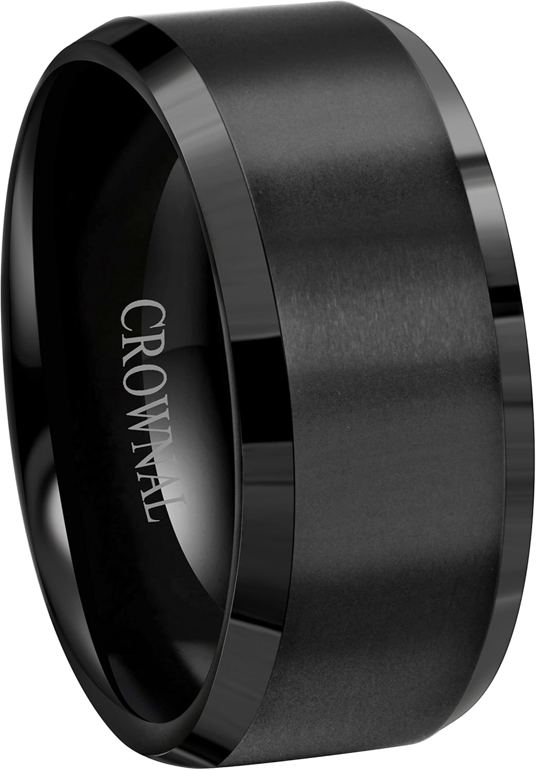 6mm 8mm 10mm Black Tungsten Wedding Band Ring Men Women Matte