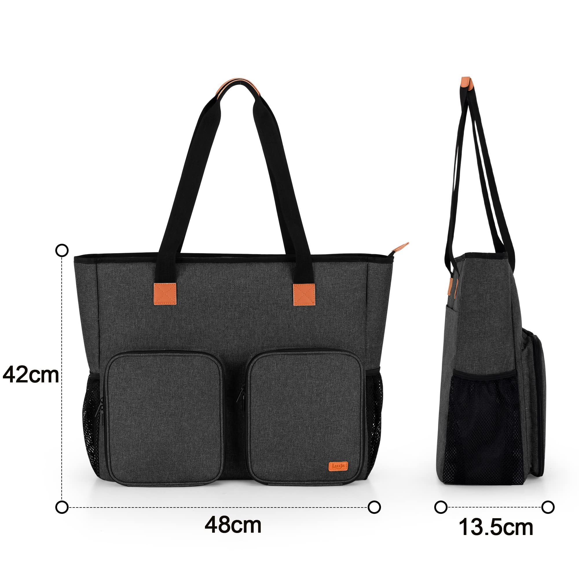 Luxja Sac pour Tables Lumineuses A3, Diamond Painting Organisateur Sac de Transport, Étui de Transport pour Accessoires de Diamant Peinture, Noir