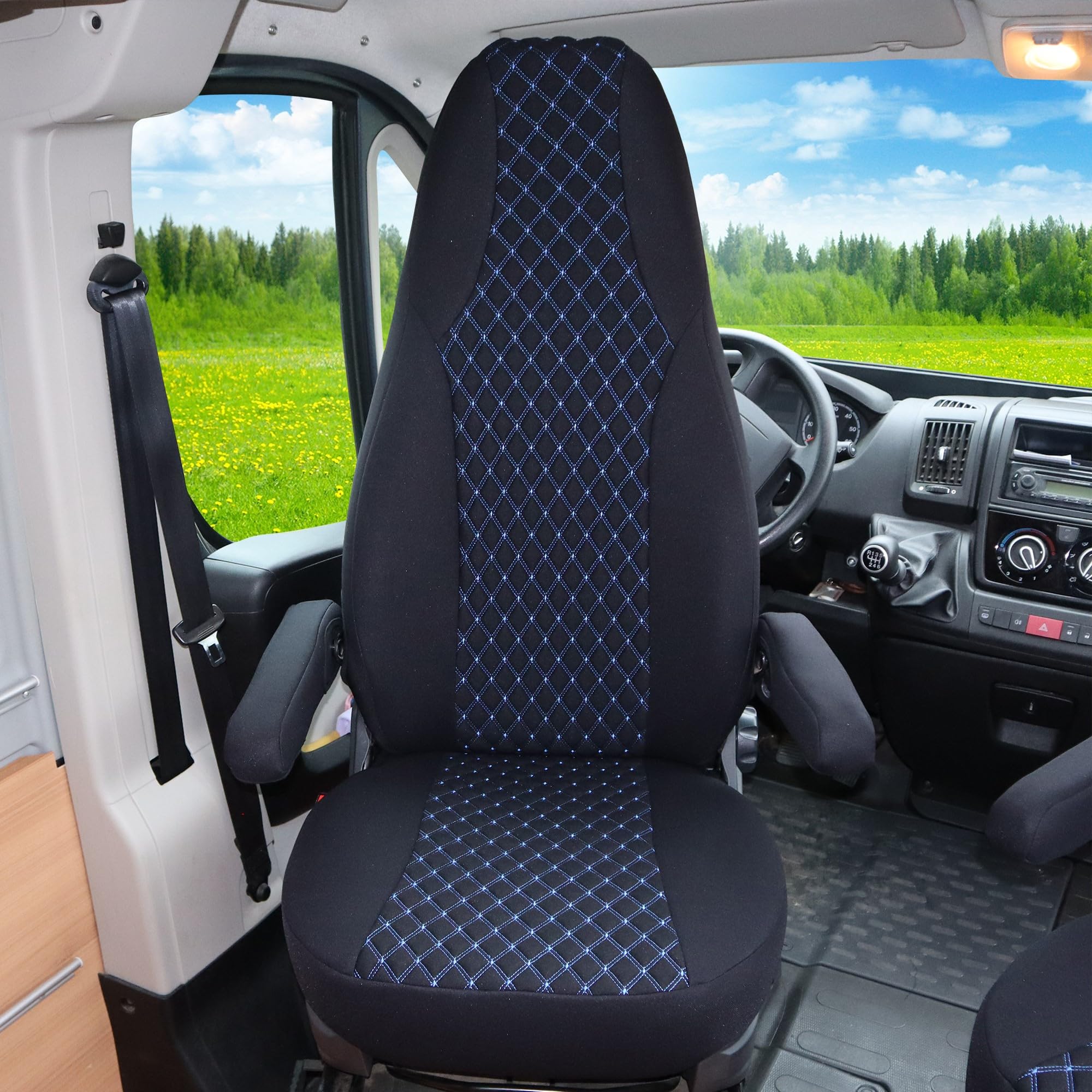BREMER SITZBEZÜGE Autositzbezug Für Für Chausson Twist Van V594 MAX Lt5 Set 2 Tlg Schonbezuege Sitzbezuege Fahrer Und Beifahrer In Hellbraun Beige S0uev0c9