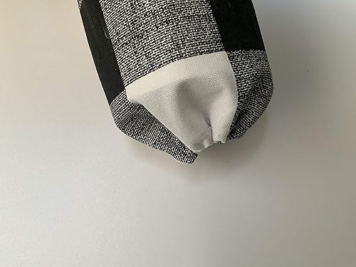 Miniatura 5 de Soporte para bolsas de plástico, organizador de bolsas de plástico, dispensador de bolsas de comestibles (negro y blanco, búfalo (con cordón))