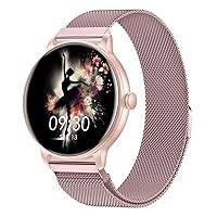 AcclaFit Smartwatch Uomo Donna con Chiamate Bluetooth, Orologio Fitness Rotondo da 1,38"