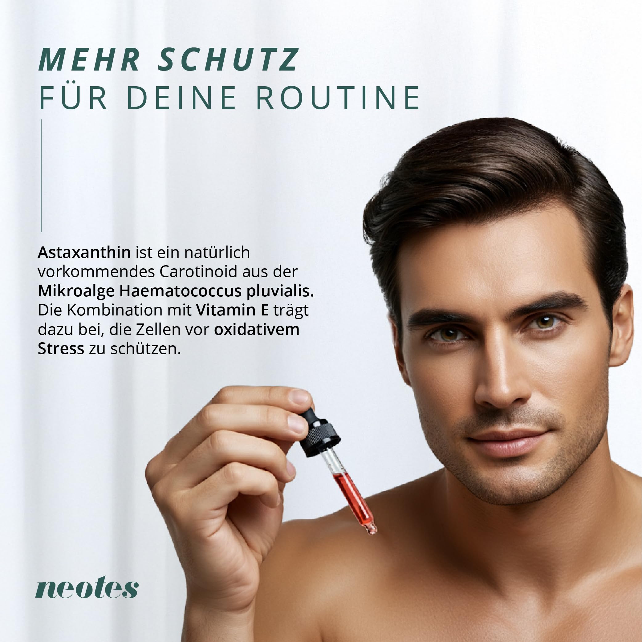 AstaPro+ hochdosiertes Astaxanthin Öl - 8 mg Astaxanthin + 8 mg Vitamin E pro Tag - 2x30ml für 94 Tage - 100% natürlicher Antioxidativer Zellschutz - Vegan & Ohne Zusätze Laborgeprüft