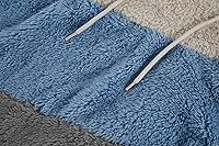 Vista 3 de Runcati Sudadera con Capucha de Sherpa Difusa para Hombre, Pullover, Manga Larga, Deportiva, con Bolsillo Frontal, Militar, Ropa Exterior de Otoño e