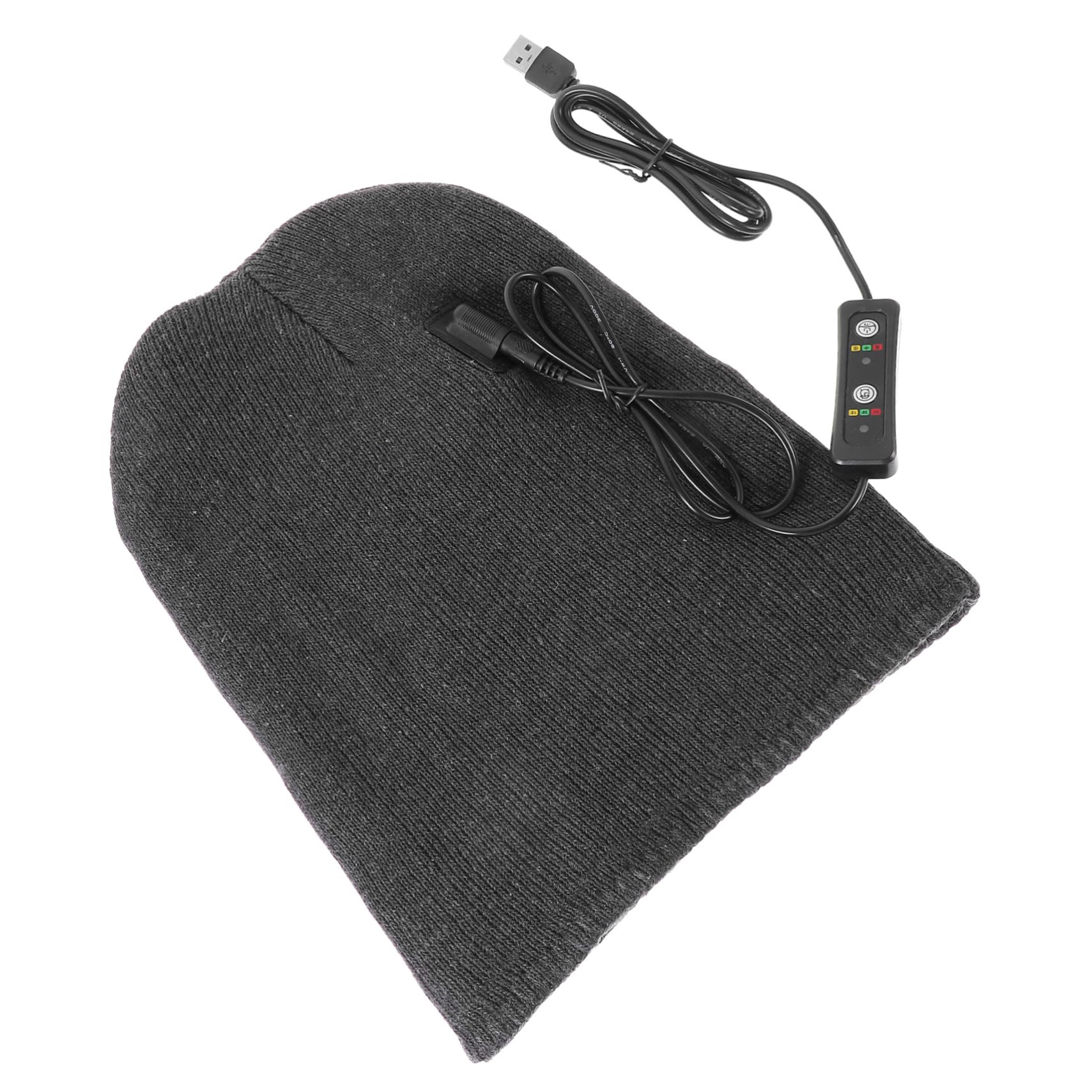 BESPORTBLE Gorro Forrado Sombrero Calentado Sombrero Caliente Sombrero Tejido Sombrero De Beanie Grey