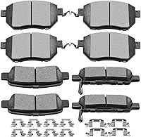 Vista 9 de SCITOO - Juego de 8 pastillas de freno de cerámica, juego de 8 pastillas de freno para Ford Explorer 2002-2005 para Mercury Mountaineer 2002-2005