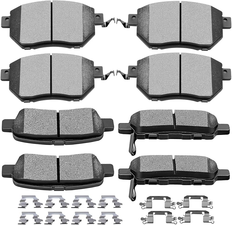Pastilhas de freio dianteiras cerâmicas SCITOO para Nissan e INFINITI – Kit com 8 unidades
