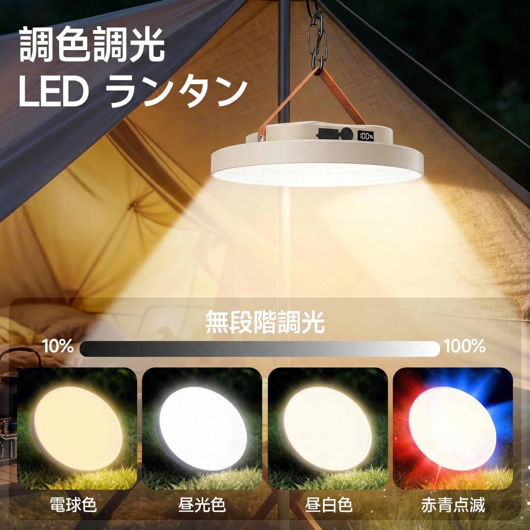 Amazon.co.jp: LETOUR LEDランタン 充電式 キャンプ ランタン 超高輝度