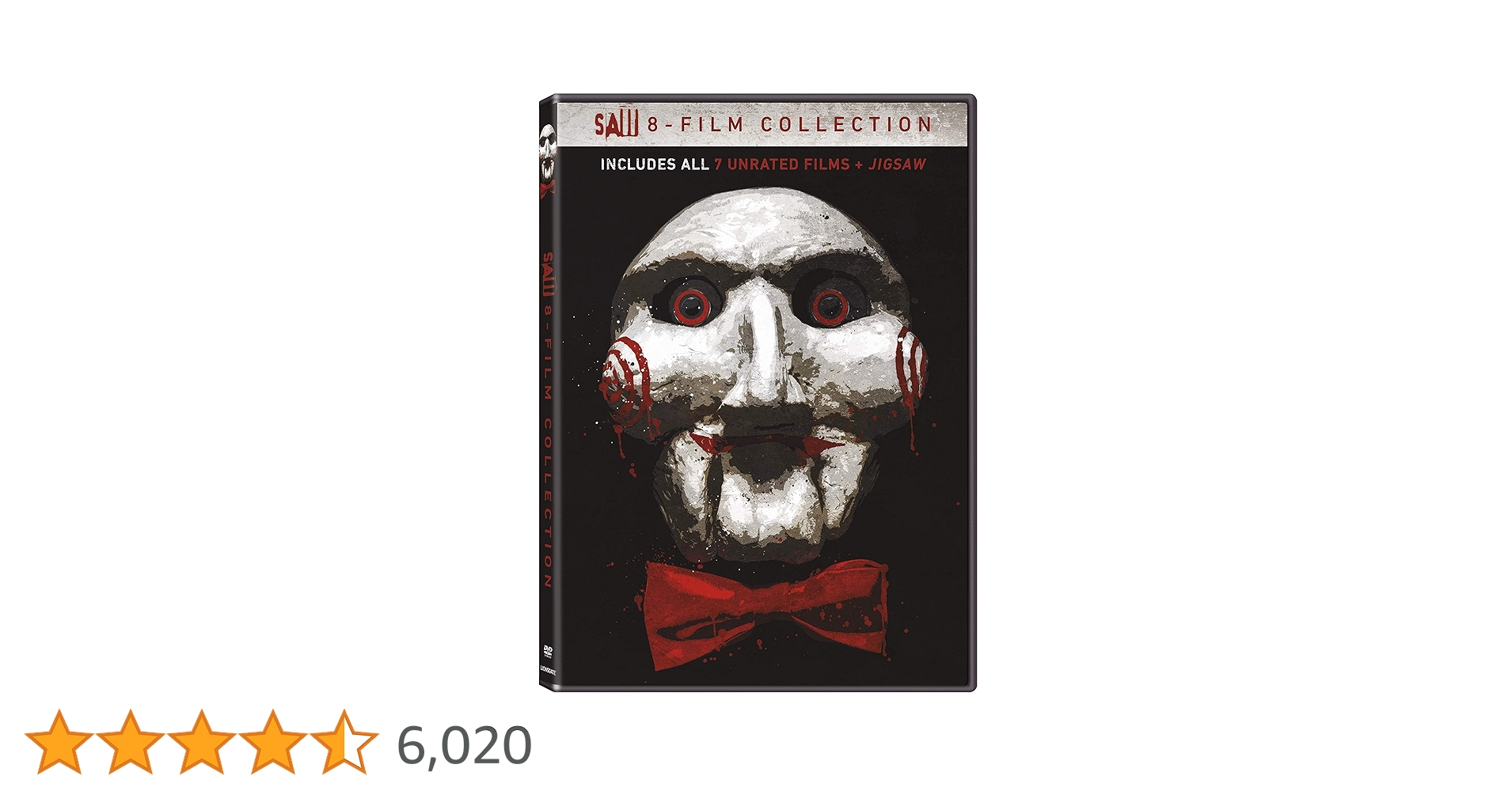SAW （ソウ）8点セット　（すべて日本語吹替付） SAW DVD セット 8巻セット SAW （ソウ）8点セット （すべて日本語吹替付）