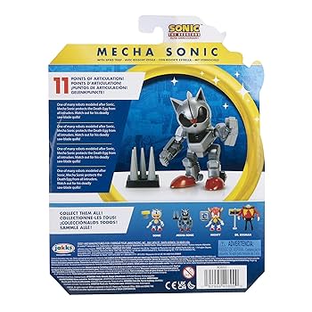 Charisma  Body＆Spots Sonic Sonic The Hedgehog 4-Inch Articulated Mecha Sonic Action Figure