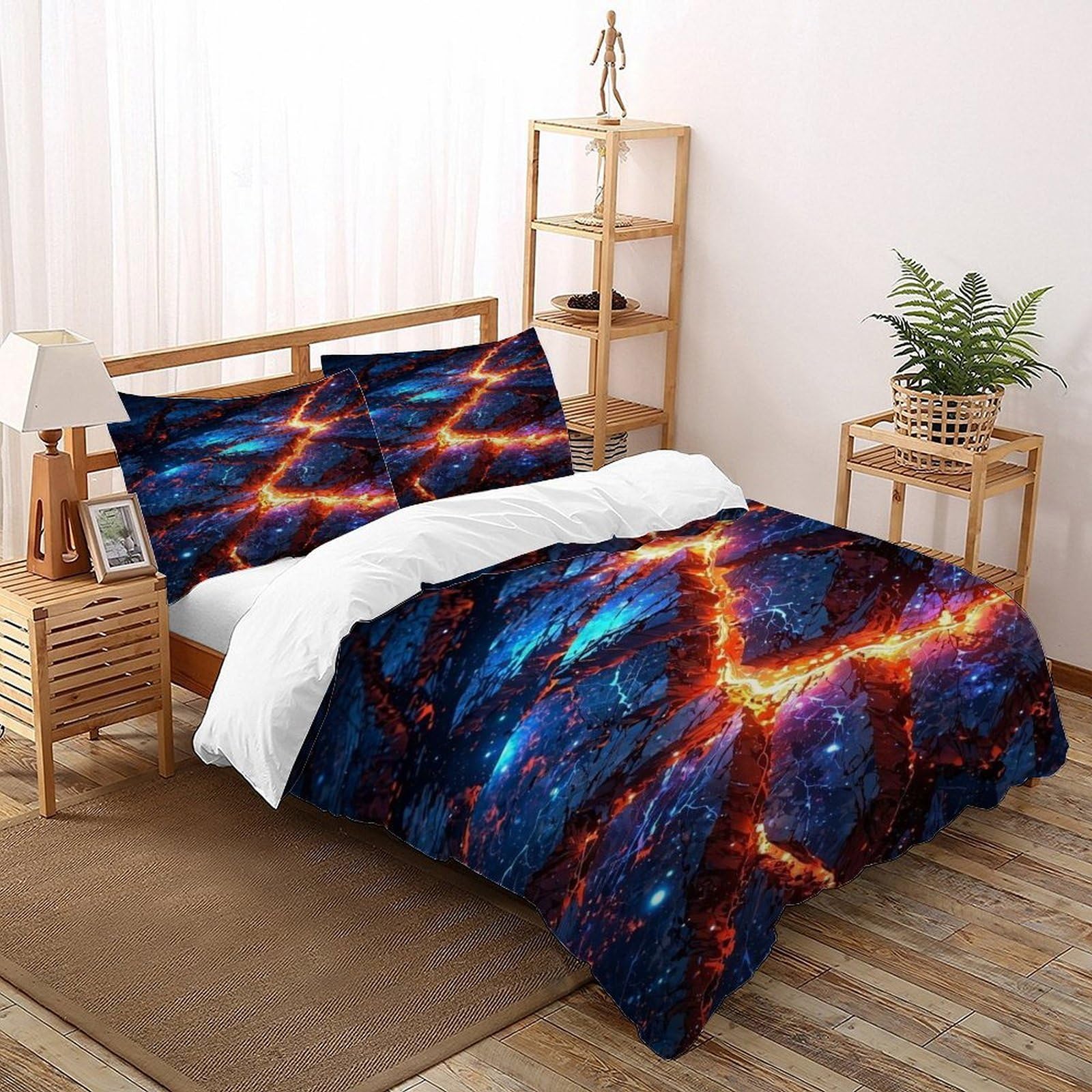 Housse de couette thèmes gothiques 260x220cm en microfibre douce et infroissable