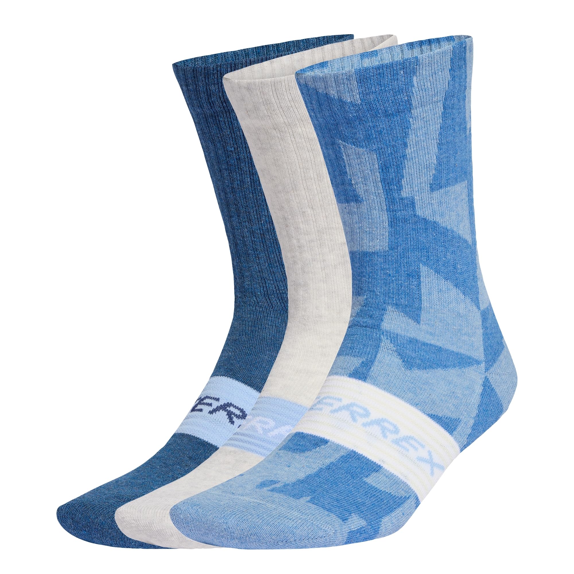 adidas Unisex TERREX MULTI 3 PACK SOCK, glow blue/white/tech indigo, 4.5-6
