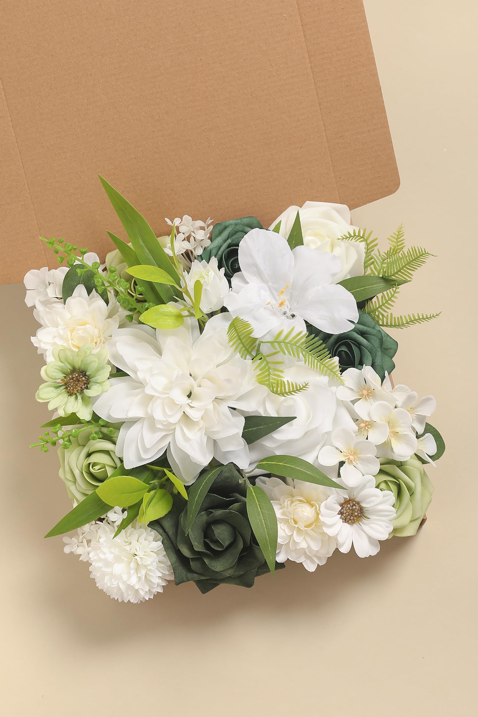 YYHUAWU Set Combinato Di Fiori Artificiali Con Foglie Di Fiori Finti