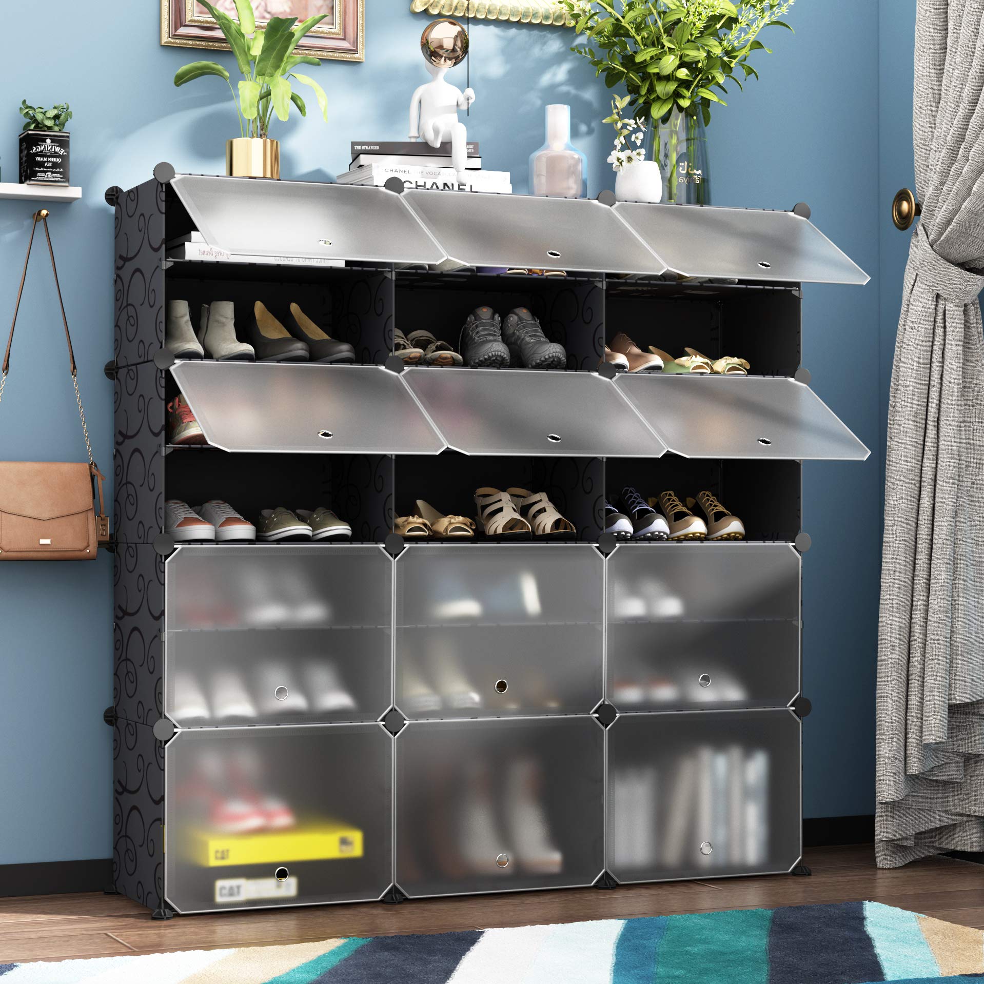 Buy HOMEYFINE Shoe Racks, Portable Shoe Storage Shelves, Modular
