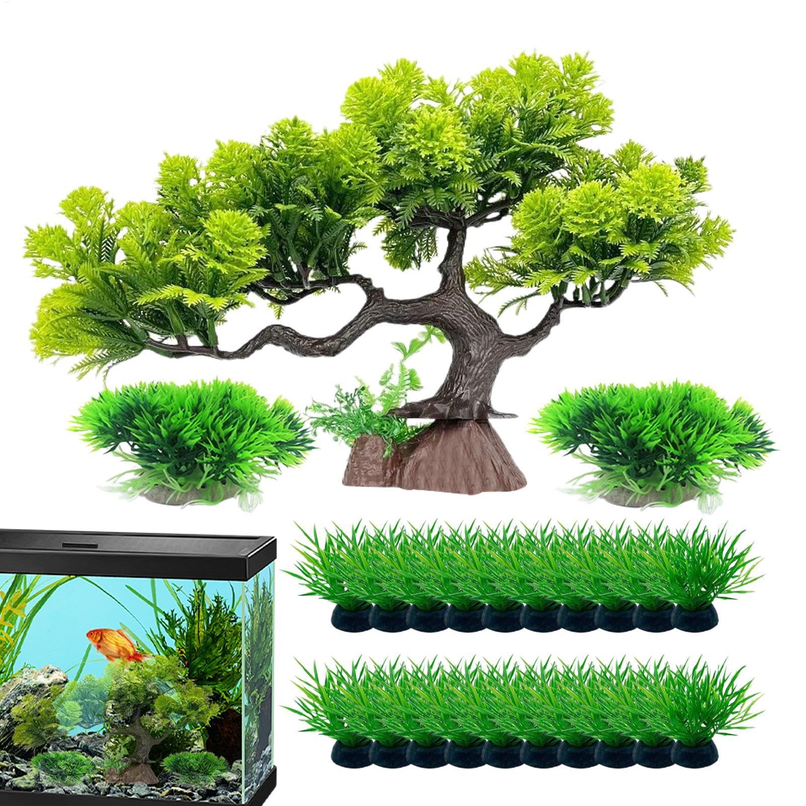 Vertes artificielles d'aquarium durables pour stopper l'entretien fastidieux