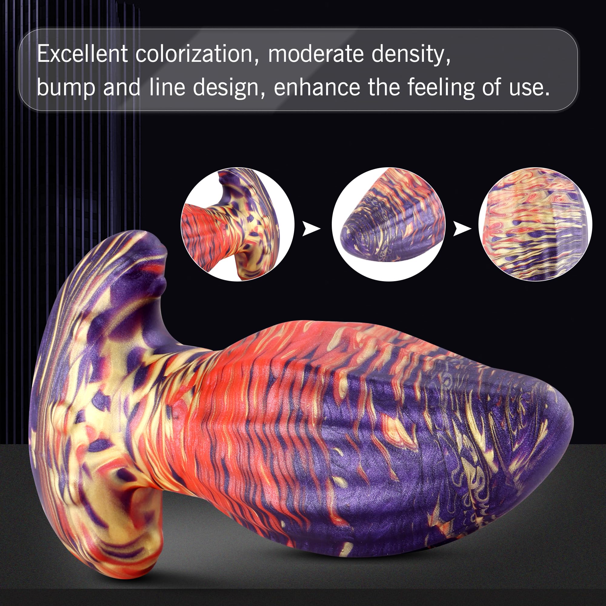 Wildolo Silicone Anal Plug, Liquid Silicone Anal Massage Anal Ball for Beginner Advanced Men Women XXL