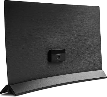 One For All Ultra Flat Amplified Indoor Digital TV Aerial - Ready to receive Freeview and Analogue TV Signals within a range of 15 miles -4G Filter- Full HD ready – UHF/VHF – White/black - SV9440