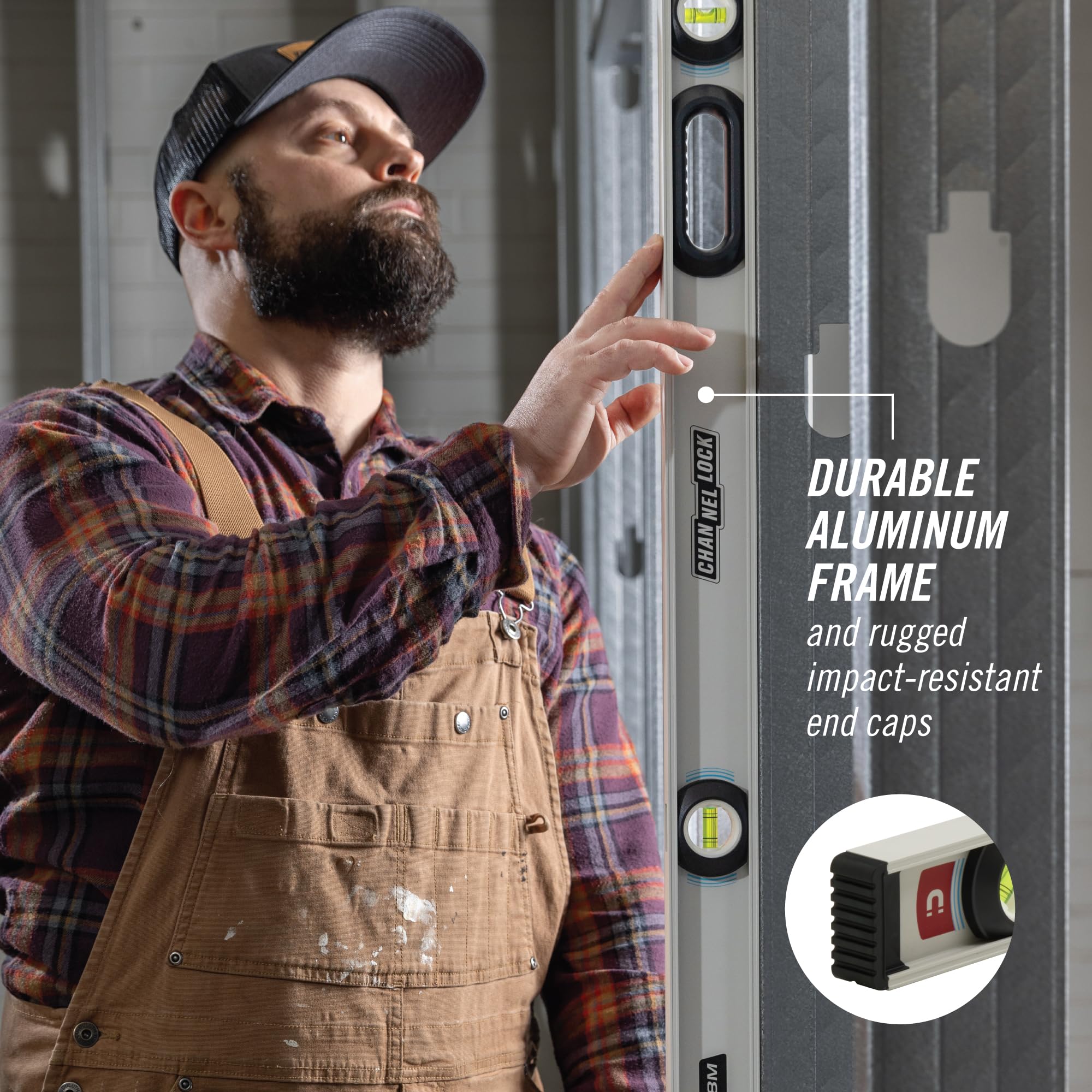 Channellock 48" Magnetic I-Beam Level - Precision & Durability -4