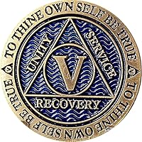 Vista 5 de 5 años AA Medallion Reflex Antique y Blue Color Bronze Chip