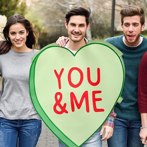 Miniatura 5 de Shinymoon Disfraz de corazón de conversación para el día de San Valentín, disfraz de corazón de caramelo para adultos, fiesta de San Valentín