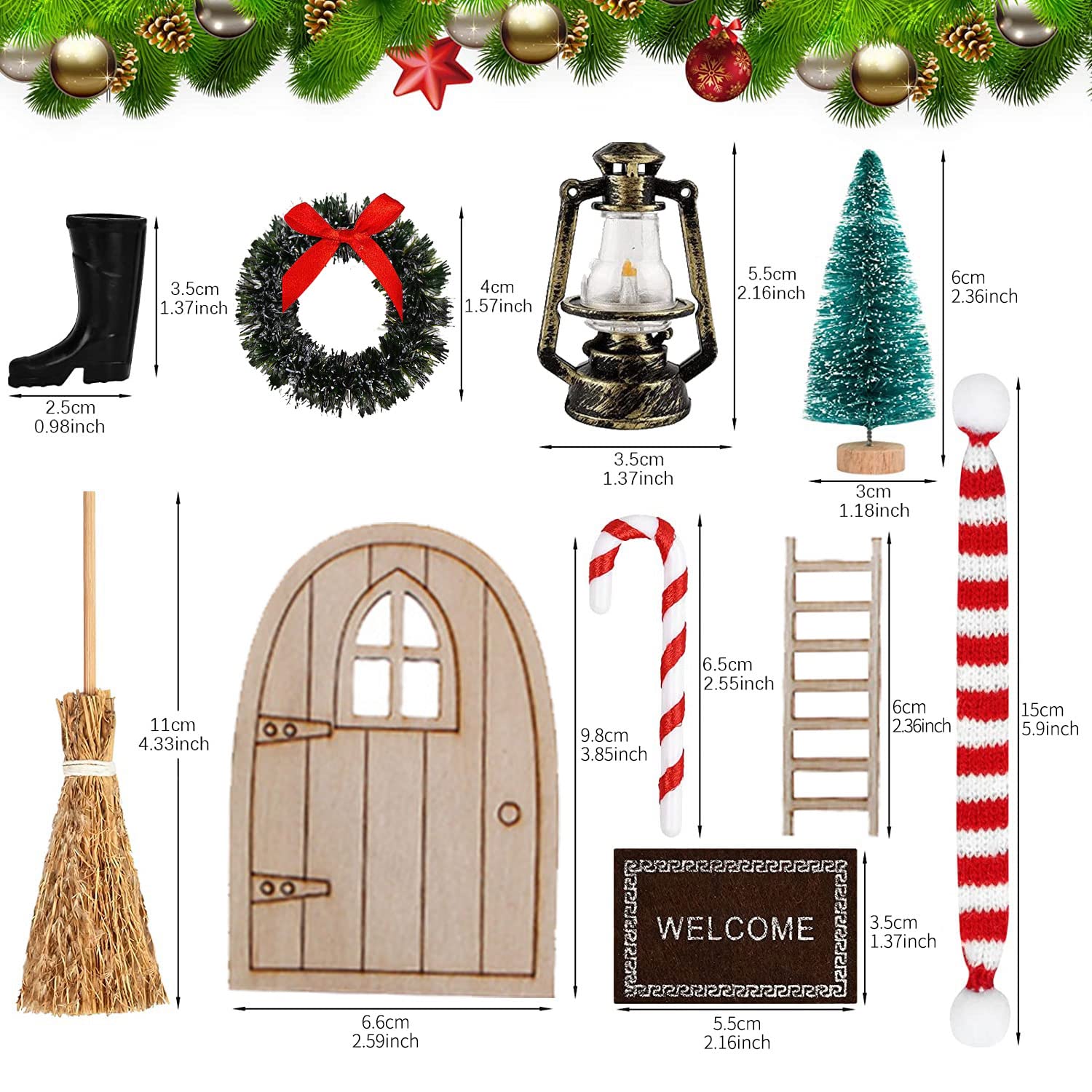 Mini porta elfo in legno fata ptura fai-da-te decorazione Vintage casa delle bambole giardino artigianato casa delle bambole fai da te accessori Micro paesaggio  26
