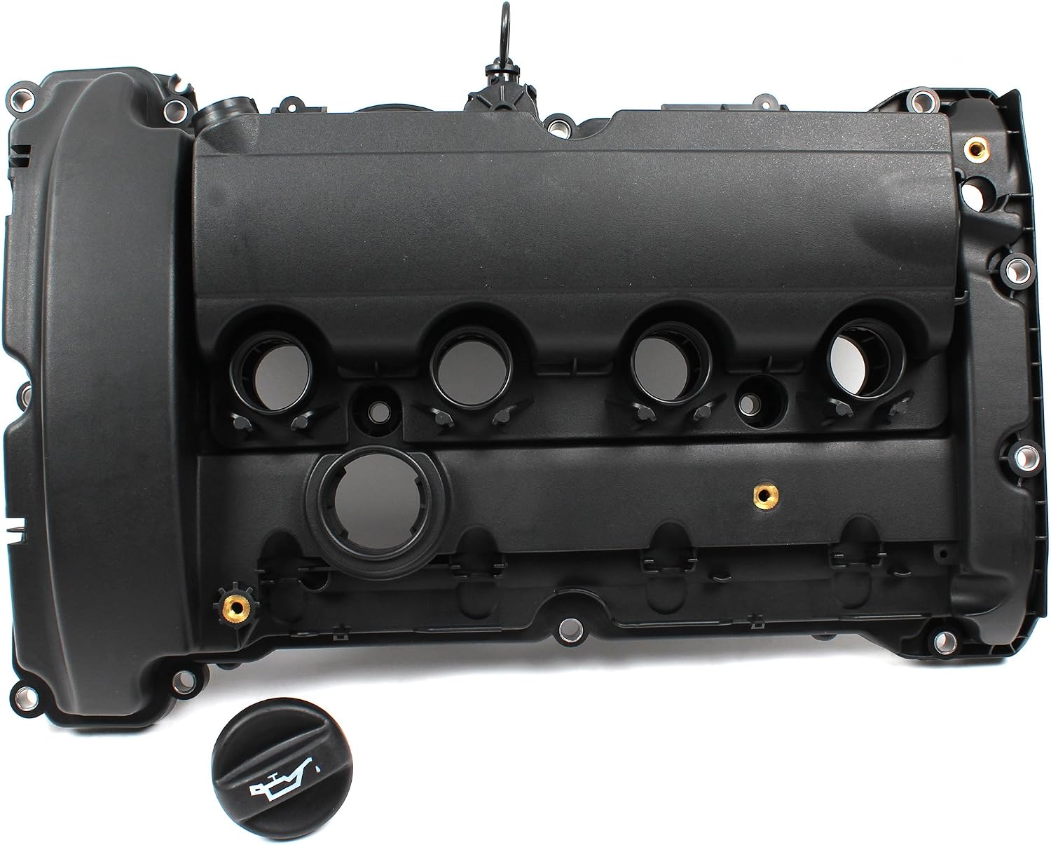 CNS Valve Cover with Gasket Compatible with 07-12 Mini Cooper S 1.6L (1598cc) DOHC L4 Turbo