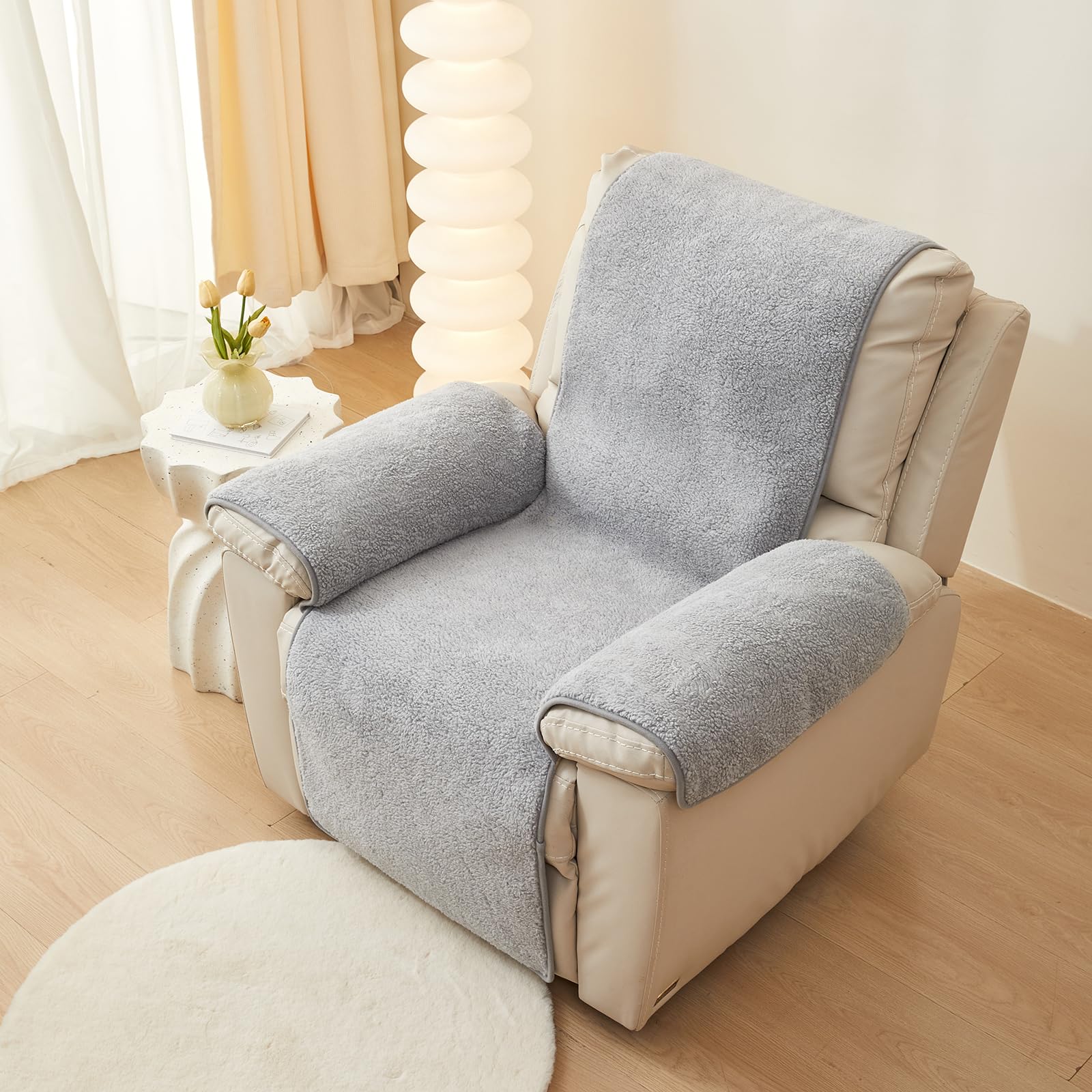 Amazon.com: vctops Sherpa Fleece Recliner Chair Cover Super Soft