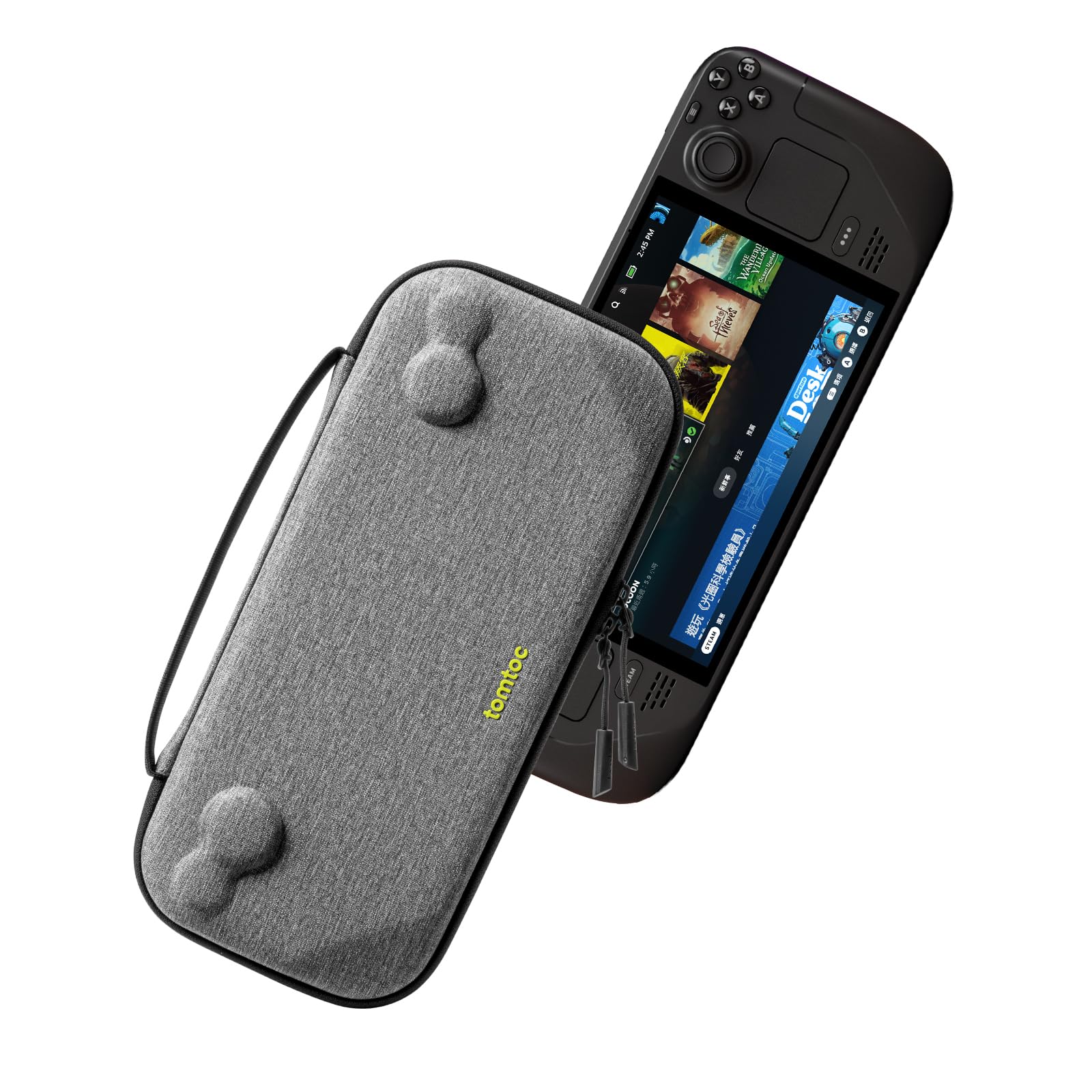 Steam Deck 7インチ 専用ケース付き tomtoc Steam Deck対応 ハードケース スチームデック キャリングケース