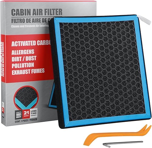 CF10743 Filtro de aire de cabina con carbón activado compatible con Dodge Grand Caravan 2008-2020, Infiniti Q50QX80EX35 08-22, Nissan Armada GT-R