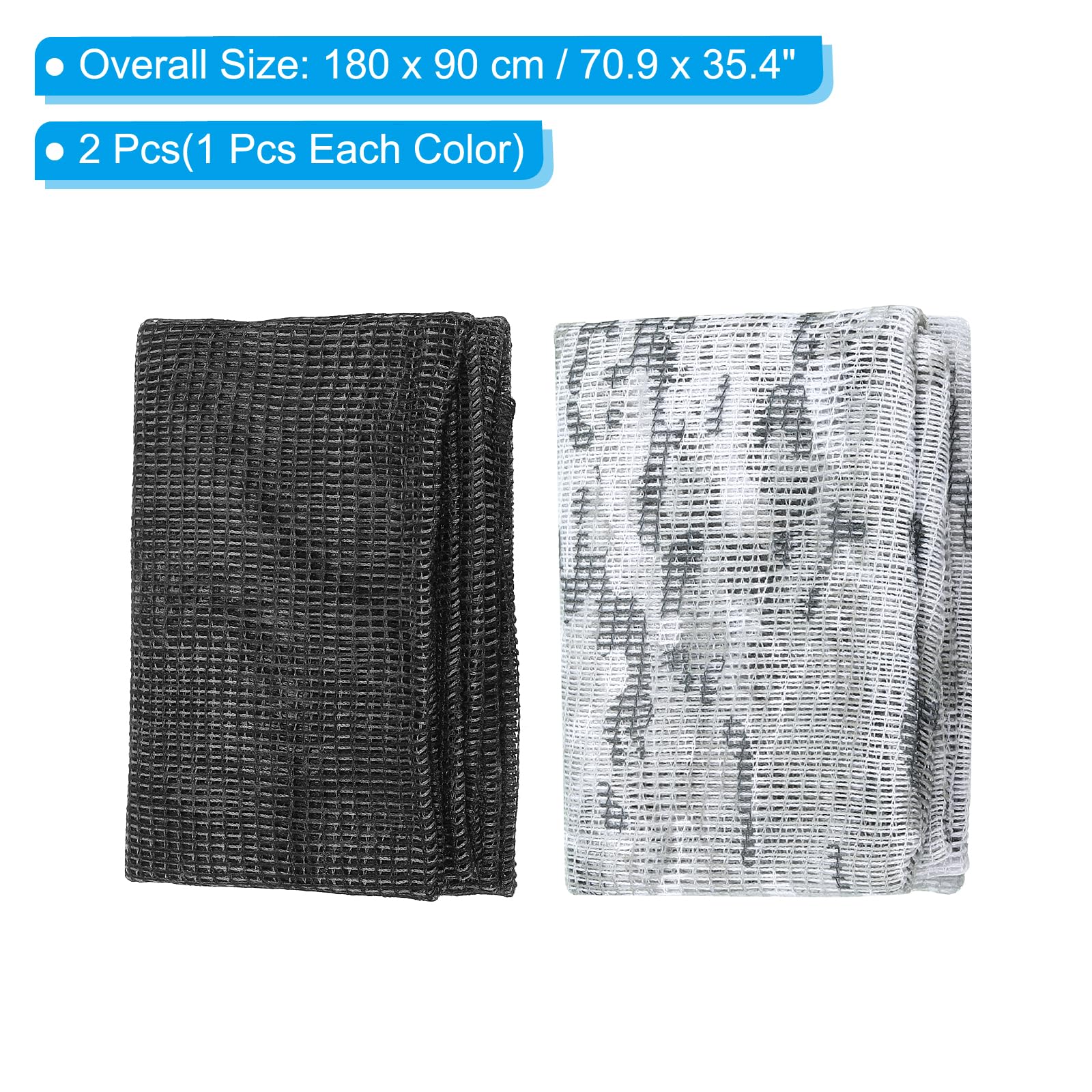 PATIKIL 71"x35" Camouflage Veil Scarf - Image 3