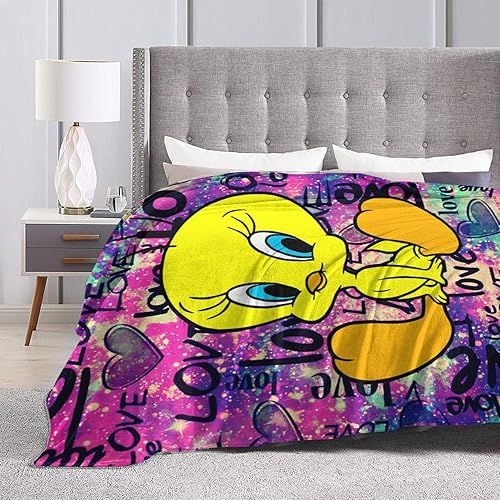 Miniatura 2 de Manta de franela de dibujos animados súper suave, decoración de dormitorio, cálida y acogedora para todas las estaciones, para dormitorio, sala de