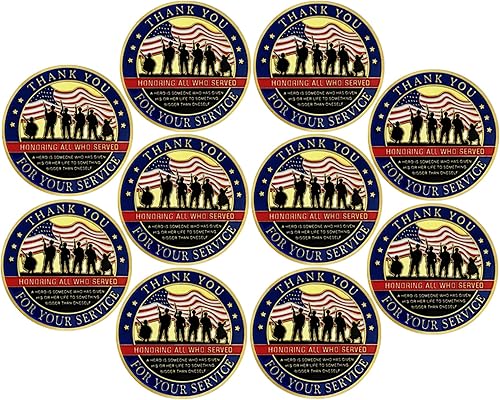 Gracias por su servicio Moneda de desafío de apreciación militar