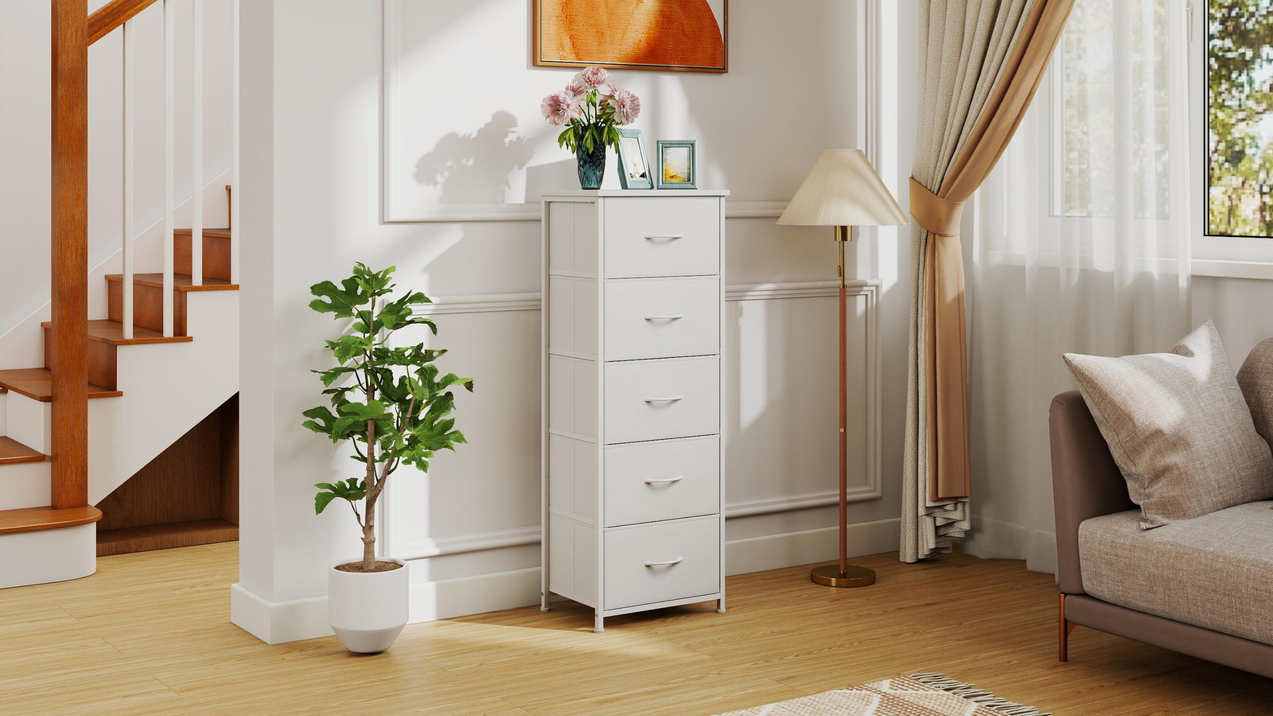 未使用　draw drawers レオタードパイルTシャツ　ホワイト　白 BROTTAR Dresser with Charging Station, Wood Chest of 8 Drawers