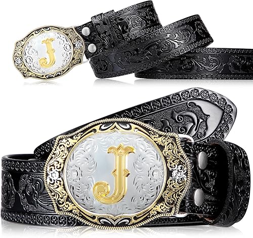 Jadive Cinturón de vaquero para hombre, hebilla de cinturón de vaquero occidental, cinturones de cuero occidental, 1-12 pulgadas de ancho