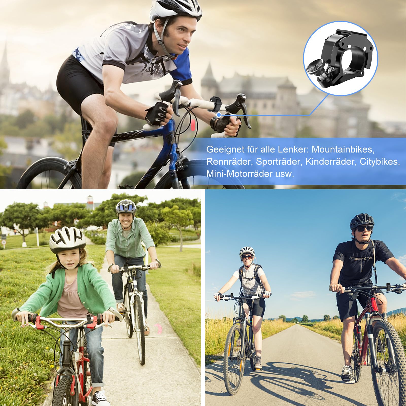 Fahrradklingel 100dB - Super Laut & Kompakt Für Jeden Lenker