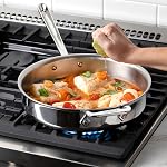 All-Clad D3® Stainless Steel 10 Piece Cookware Set, Includes Frying Pans, Saucepan, Sautépan, Stockpot - Professional Grade -Oven Safe & Induction Compatible
