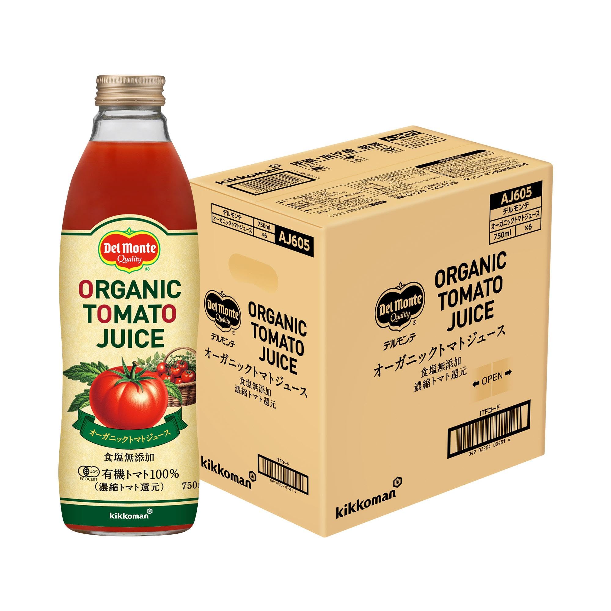 Amazon.co.jp: Del Monte デルモンテ オーガニックトマトジュース