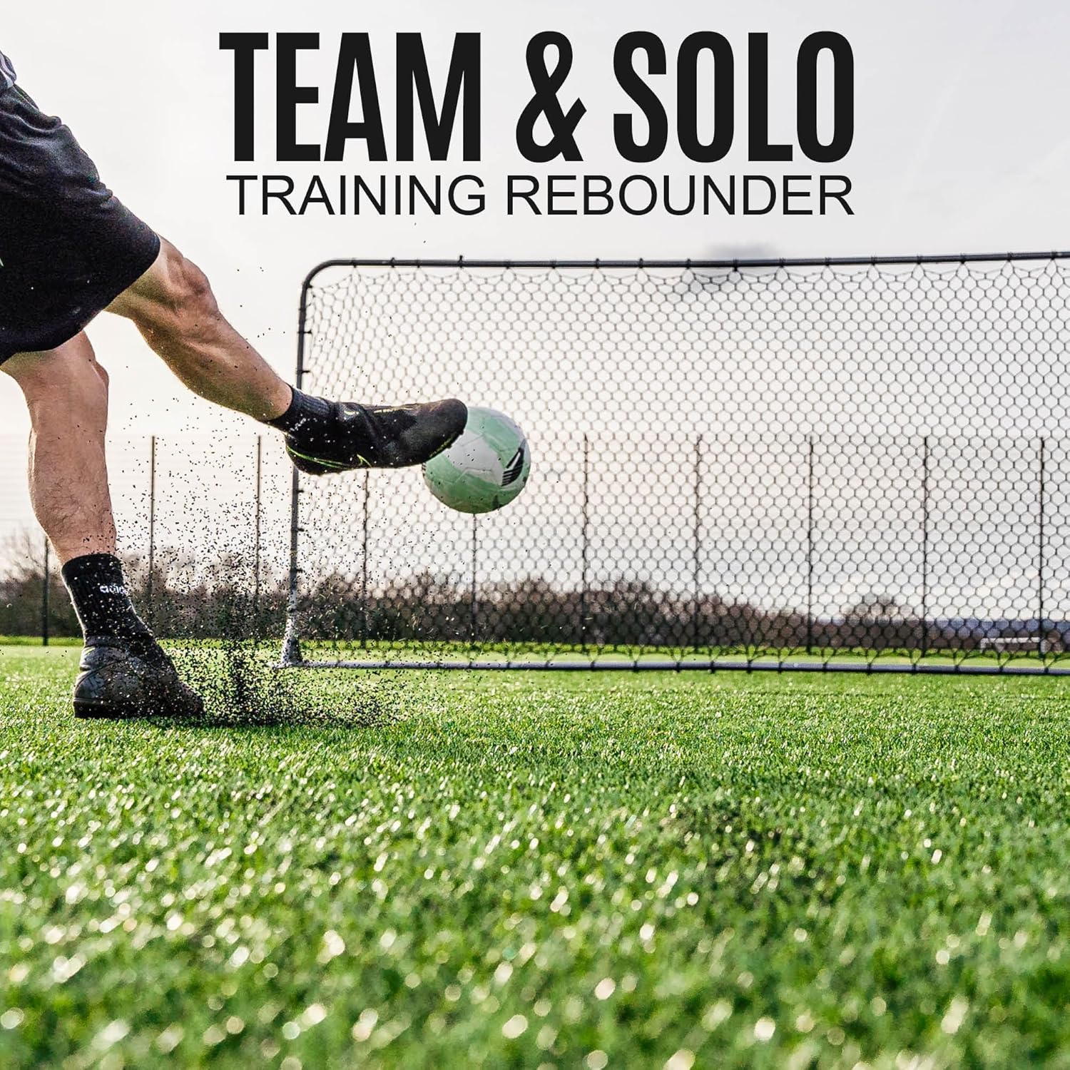 QUICKPLAY GS Rebounder Wall 12x6' - Double-Sided | All-Weather Steel Rebounder | Soccer Training Equipment for Kids & Adults