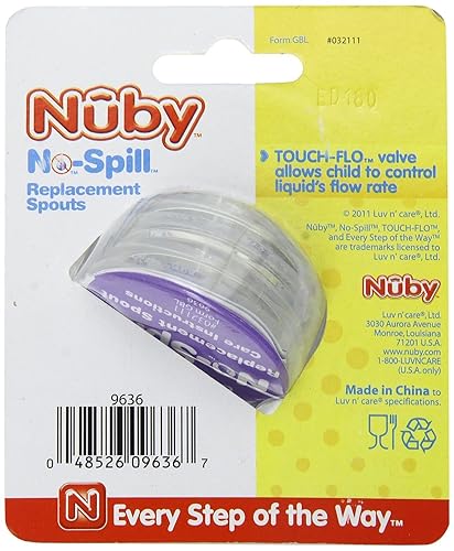 Miniatura 3 de Nuby Sustitución Boquillas de silicona, Paquete de 212