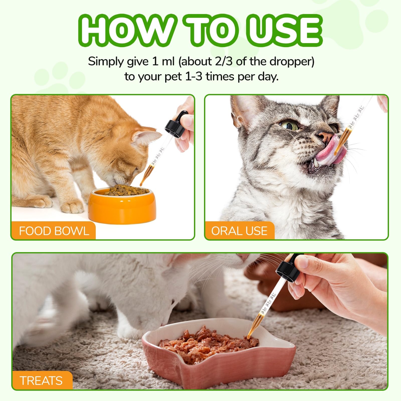 Alivio del Estreñimiento para Gatos, 60ml Tratamiento del estreñimiento para Gatos, laxante para Gatos con 6 Suplementos probióticos, promueve la Salud intestinal del