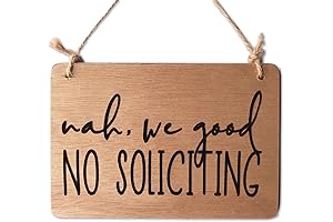 Cute No Soliciting Sign for Your Home and Business