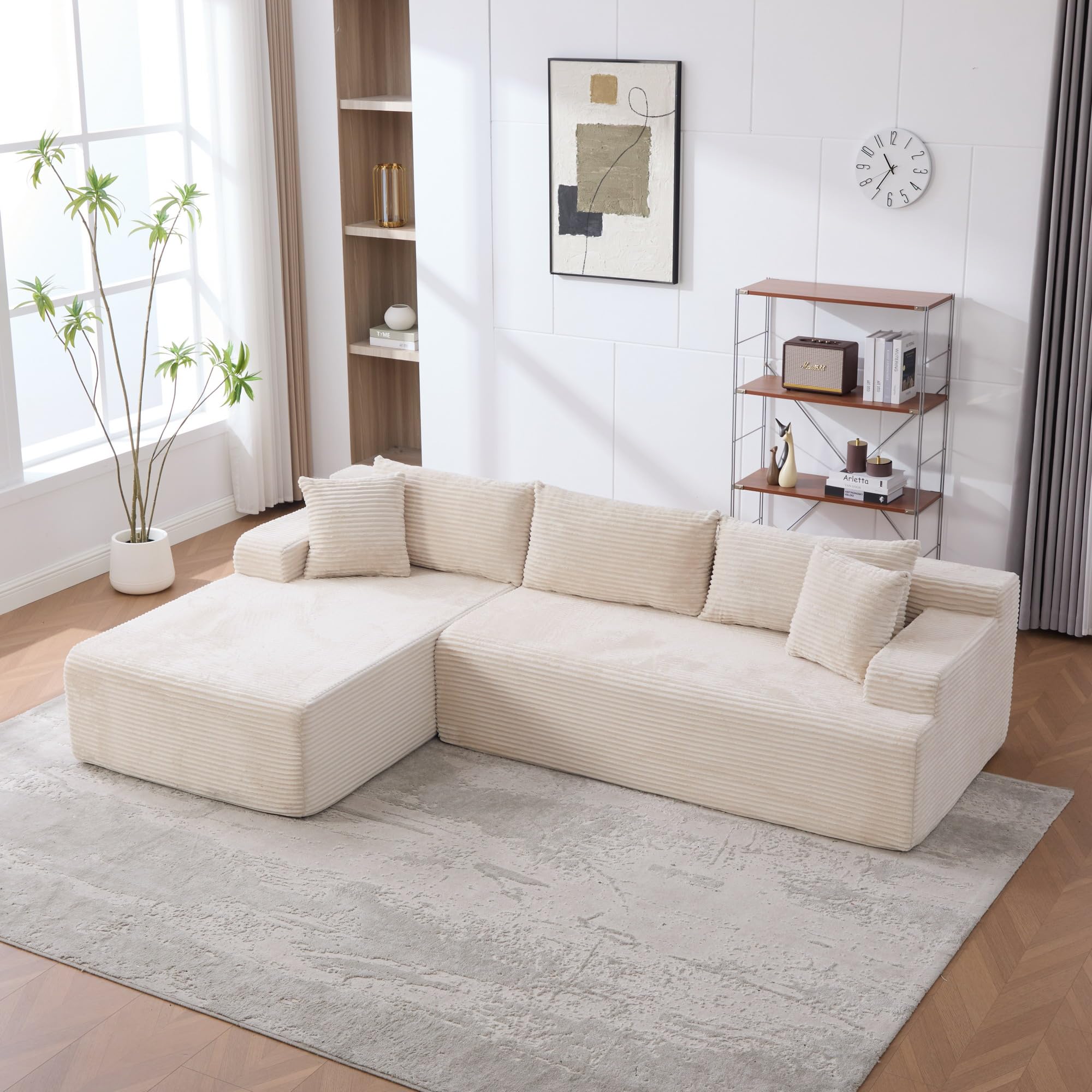 Generisch Sofá modular chenilla 30D espuma marfil para viviendas