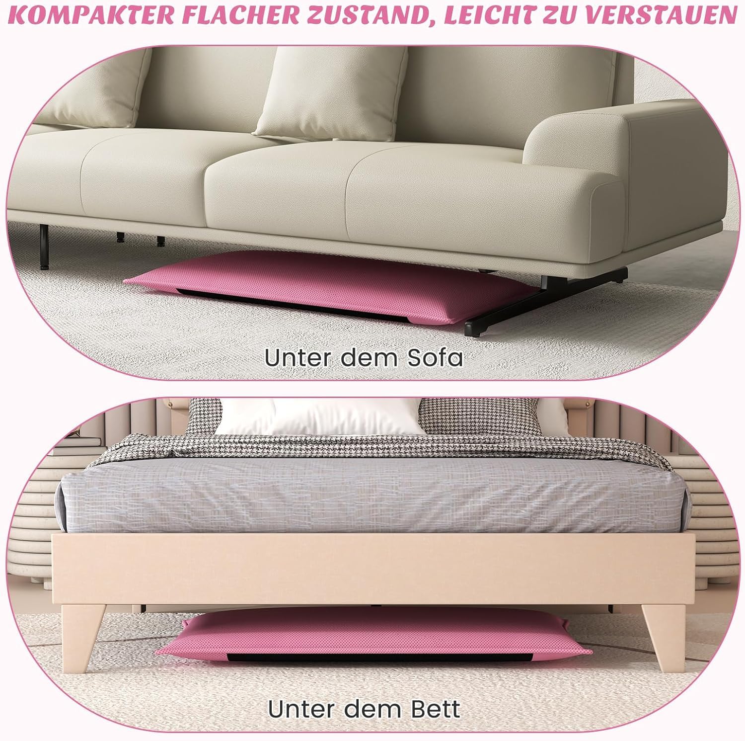 FANTASK Silla de Suelo con Respaldo Ajustable de 6 Niveles, sofá de Suelo, Silla de meditación, Silla de meditación