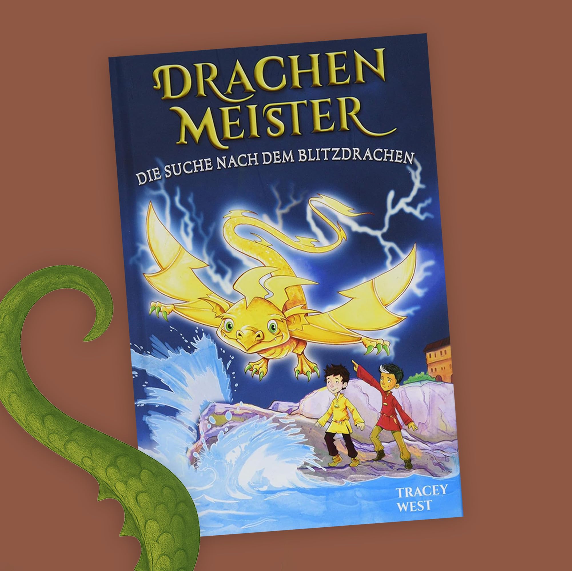 Drachenmeister Bücher-Set Band 5–8 – Kinderbuch ab 6-8 Jahre & Erstlesebuch für Jungen & Mädchen – mit exklusivem Drachen-Lesezeichen – Fantasy-Abenteuer mit Gift-, Mond-, Blitz- & Donnerdrache
