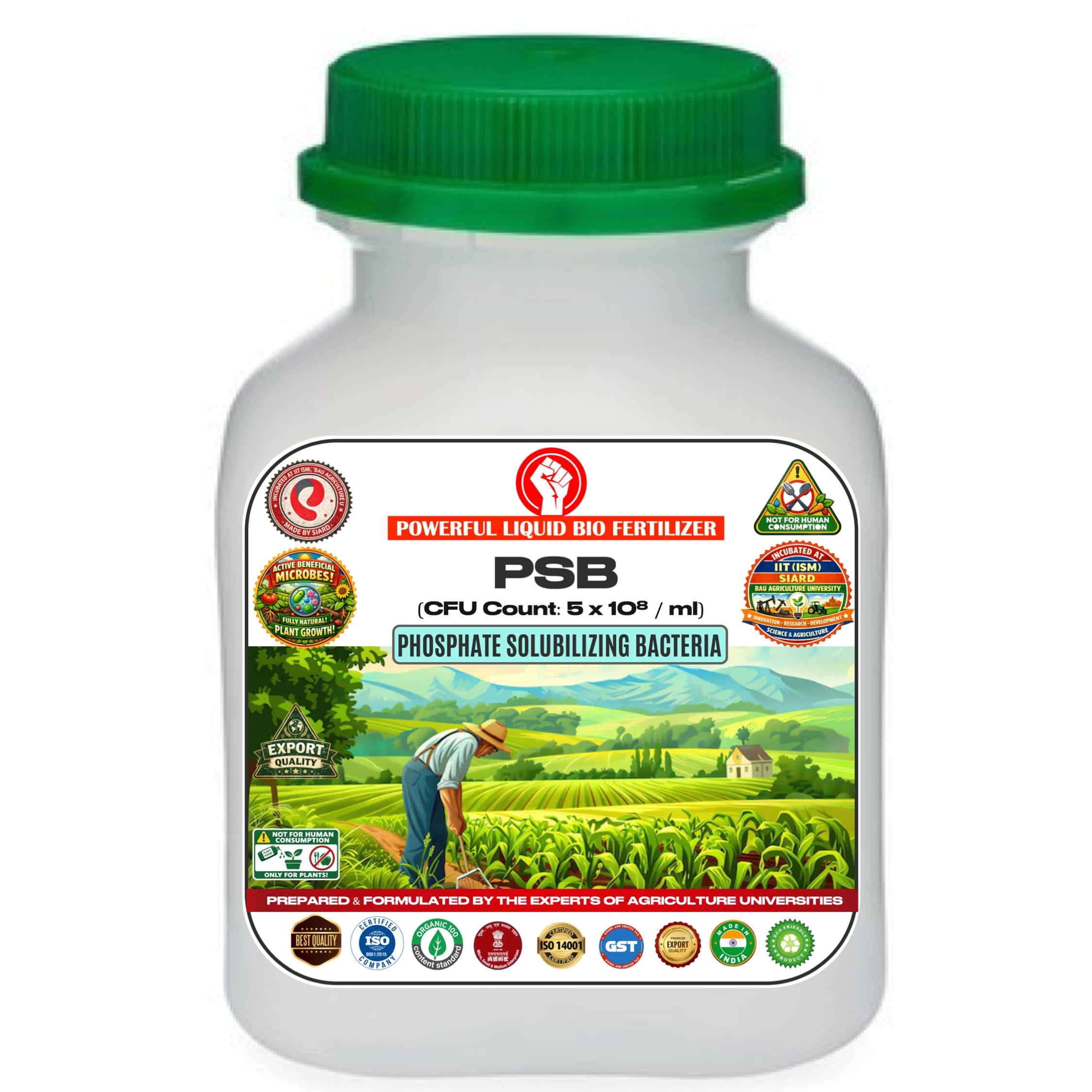 Erwon® PSB Liquid Bio Fertilizer (5×10⁸ CFU/ml) – Phosphate Solubilizing Bacteria for Enhanced Soil Fertility, Root Development & Higher Crop Yield | Organic & Eco-Friendly for All Crops. (250 ml)-image-9