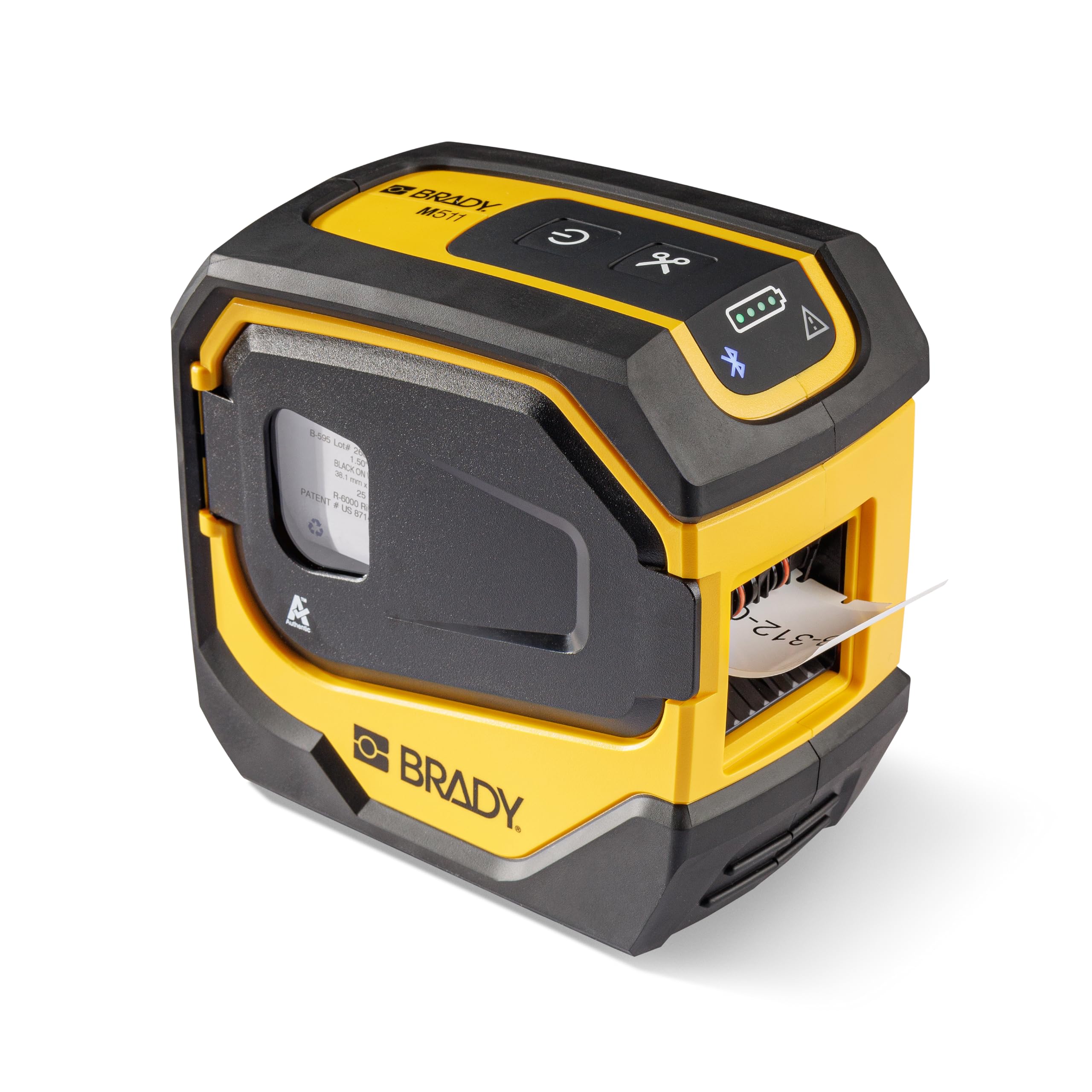 Brady M511 Portable Wireless Industrial Label Printer, Bluetooth Compatible, Comes with a Hard Case, Power Brick, 3 Label Cartridges, Magnet, Utility Hook and Brady Workstation Product/Wire Suite